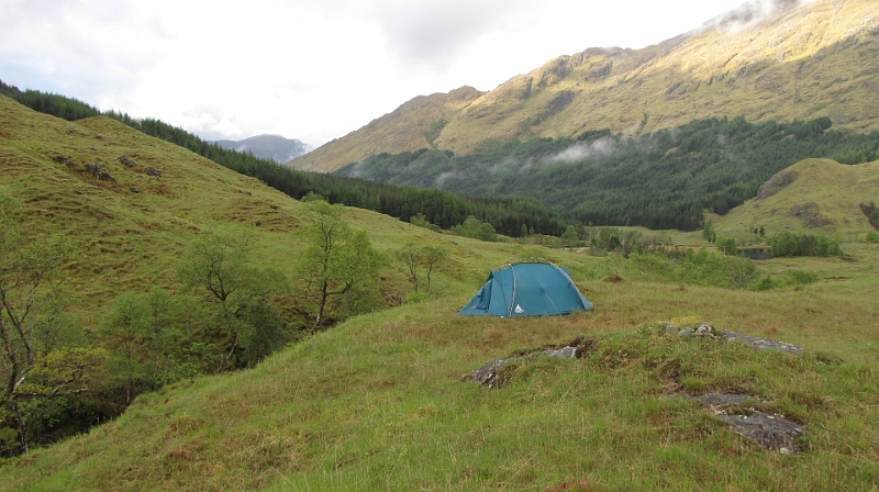 IMG_0122.JPG - Unser Vaude Mark 2 im Glen Finnan.